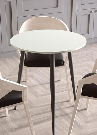 Круглый стол optima 750 мм ferrum-decor черный металл дсп кашемир 16 мм (frd-107556)