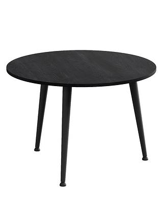Журнальний круглий стіл optima 1 ніжки конусні ferrum-decor 450x670x670 чорний метал дсп каштан арвадонна 16 мм (frd-107534)