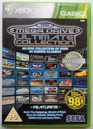 Sega mega drive ultimate collection classics, б/в, англійська версія - диск для xbox 360