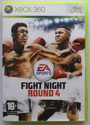 Fight night round 4, б/у, английская версия - диск для xbox 360