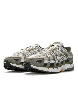 Nike p-6000 olive white beige