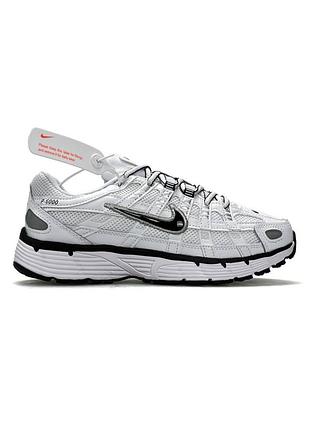 Nike p-6000 white black 7