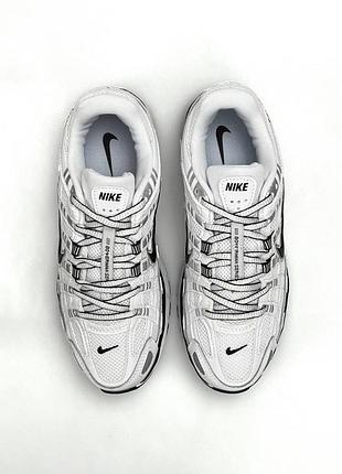 Nike p-6000 white black 4