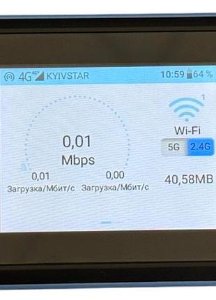 Мобильный роутер олакс olax mt60 cat.7 4g lte для sim-карты модем wi-fi 6 mimo 2 разъема crc9