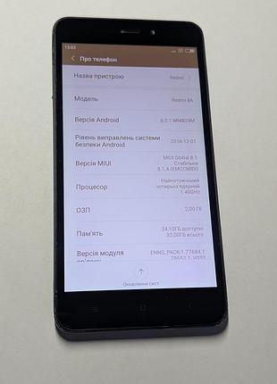 Смартфон xiaomi redmi 4a 2/32gb (dark grey) 9
