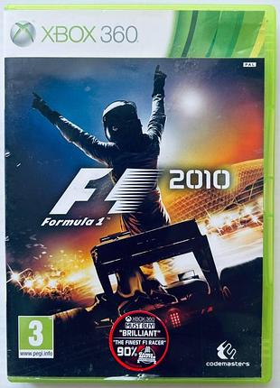 F1 2010, б/у, английская версия - диск для xbox 360