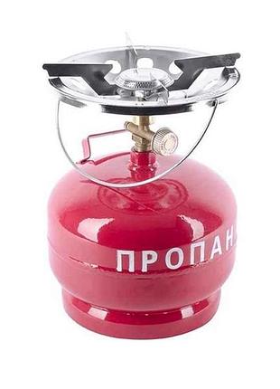 Баллон газовый с горелкой пропан 5л. gs-0005 тм intertool