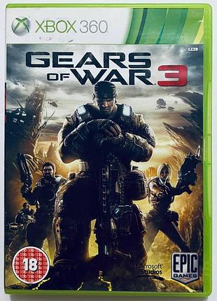 Gears of war 3, б/у, английская версия - диск для xbox 360