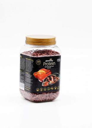 Protein вкладка аквариус сухой корм для больших рыб (палочки) 150 г