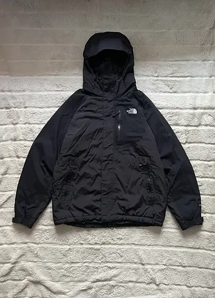 Tnf the north face (m) hyvent vintage утепленная куртка курточка ветровка мужская черная на мембране водонепроницаемая