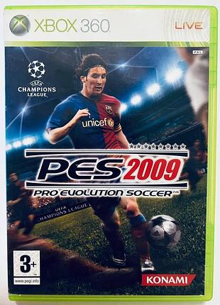 Pro evolution soccer 2009, б/у, английская версия - диск для xbox 360