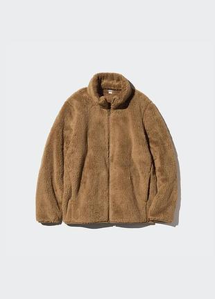 Куртка на блискавці uniqlo зі штучного хутра