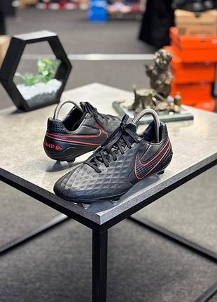 Чорні футбольні бутси nike tiempo legend 8 elite sg-pro anti-clog (код моделі at5900-060)