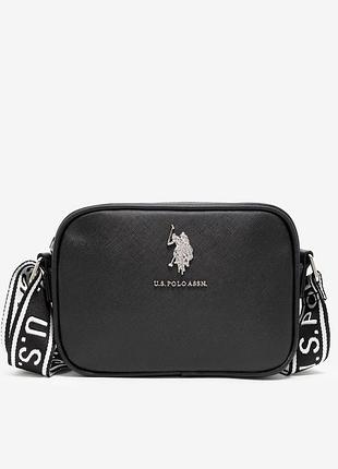 Сумка кросс-боди u.s. polo assn classic zip crossbody bag black (27a228-aa00a) оригинал из сша