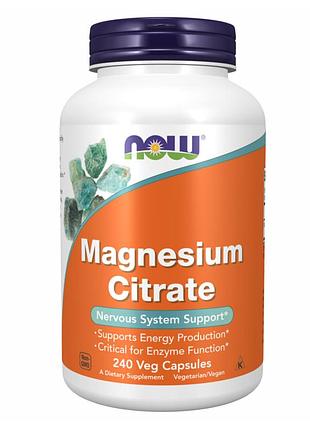 Магній цитрат magnesium citrate - 240 vcaps для підтримки нервової системи