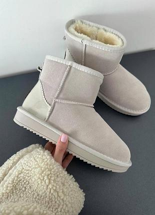 Жіночі молочні замшеві уги ugg mini milk lacquer х угг міні 41