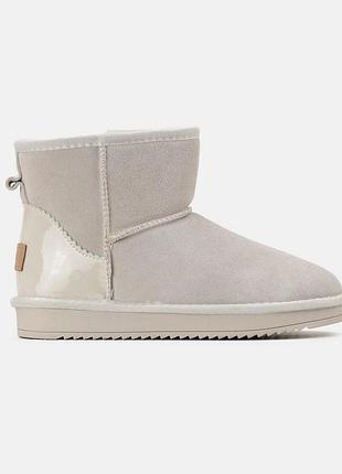 Сірі жіночі уги ugg mini light grey lacquer х угг міні 39