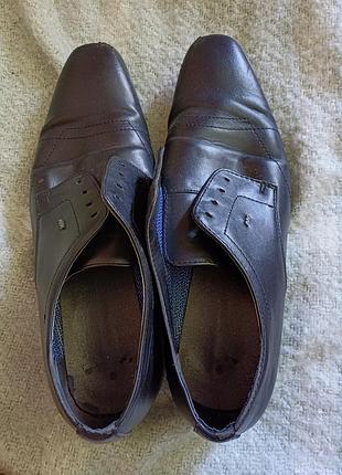 Чоловічі шкіряні туфлі-дербі am shoe company (deichmann), р. 44