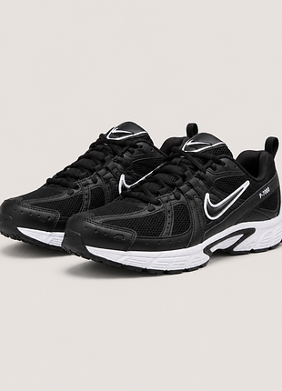 Кроссовки мужские nike p-7000 черные, кожа, 41-46