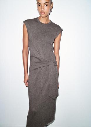 М'яка сукня з вузлом від zara