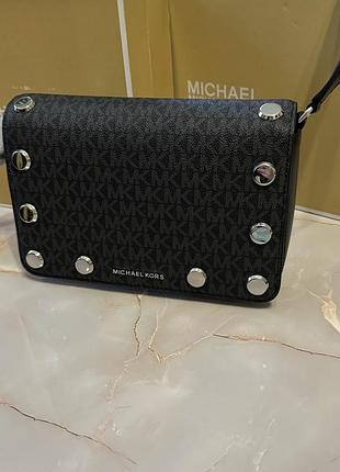 Нова сумка michael kors оригінал holly medium embellished logo crossbody bag