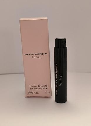 Мініатюра туалетної води narciso rodriguez for her 1 мл