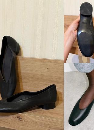 Лофери туфлі zara шкіра