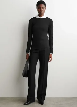 Лонгслив женский cos cotton long-sleeved top / 36