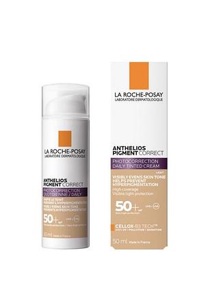 Сонцезахисний коригувальний засіб для обличчя la roche-posay anthelios pigment correct spf 50+ 50 мл