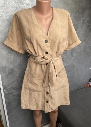 Бежеве плаття zara s/m (36/38)8/10, вказаний розмір м(10), але воно більше йде на s(36)8