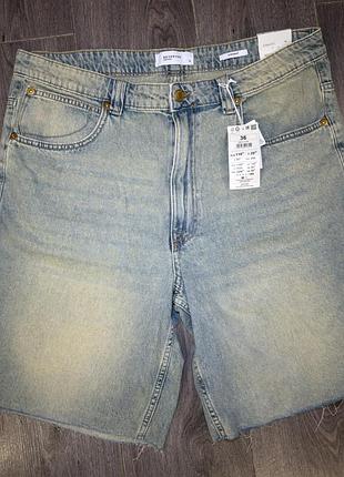 Джинсові шорти reserved denim, чоловічі, straight fit, розмір 36, нові з биркою