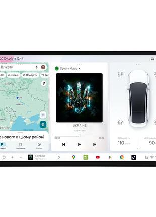 Штатна магнітола для renault logan 2004-2009 drivex s4 qled 9" android 8-ядерний 1.6ггц 4x64гб sim-картка 3g/4g tda7851 4x50w dsp