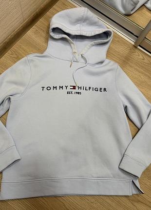 Худі, шерпа, кенгуру блакитне tommy hilfiger, розмір м