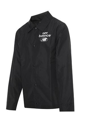 Куртка new balance nb essentials coaches jacket black mj31531bk