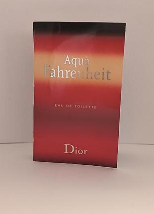 Пробнік туалетна вода dior aqua fahrenheit 1мл