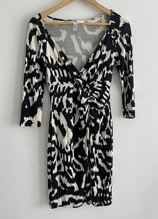 Шовкова сукня на запах diane von furstenberg capela dvf 100% шовк оригінал xs/s