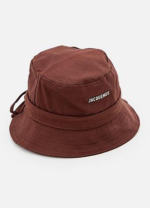 Панама jacquemus wide-brimmed hats brown 223ac001-5035850
