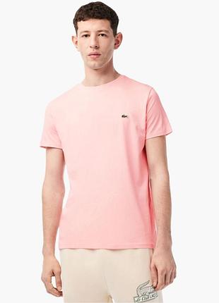 Футболка lacoste men's crew neck pima cotton jersey t-shirt th6709 51 kf9 m