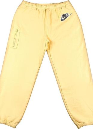Штани supreme x nike cargo sweatpant ss21p5-pale-yellow