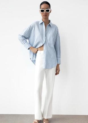 Сорочка zara з льоном