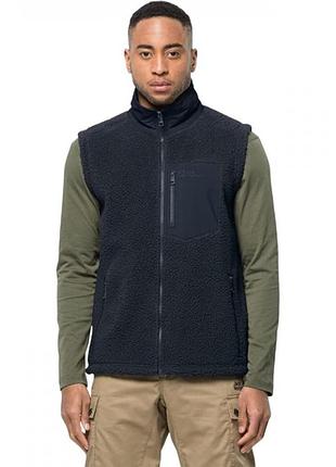 Жилетка jack wolfskin kingsway gilet in grey 1709011-6350003