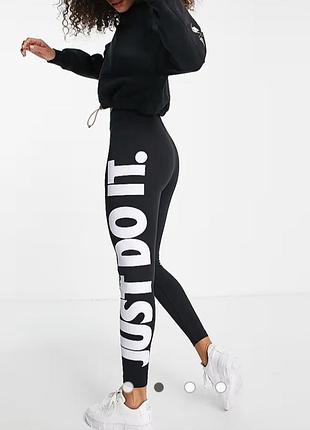 Крутые спортивные коттоновые лосины бренда nike w nsw essntl gx ТВ 10 eur 38