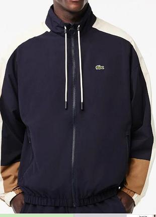 Куртка lacoste water resistant colourblock zipped sportsuit jacket bh1659 51rhi