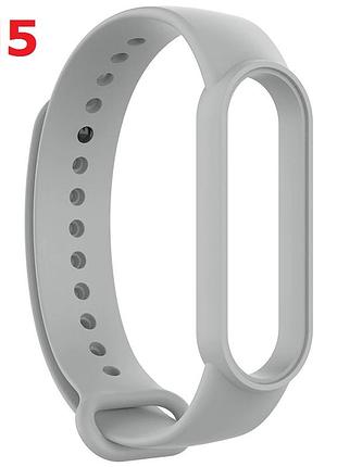M6 m5 змінний ремінець для фітнес трекера mi band 5 6 (сірий)