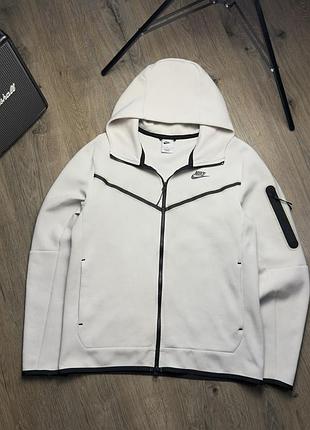 Худі nike tech fleece – біле / розмір m