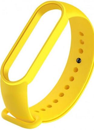 M5 m6 змінний ремінець для фітнес трекера mi band 5 6 (жовтий)