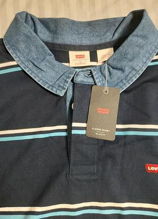 Поло levi's relaxed fit xl с длинным рукавом. новое, оригинал