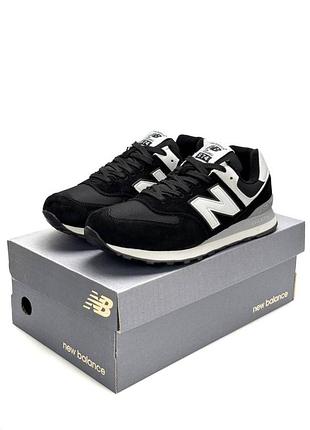 Кроссовки мужские new balance 574 black white