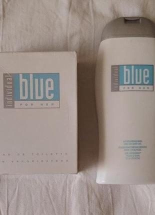 Individual blue for her avon 50 мл + гель для душу жіноча туалетна вода індівідуал блю ейвон