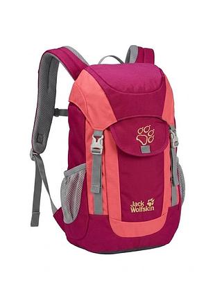 Дитячий туристичний рюкзак jack wolfskin kids explorer у чудовому рожево-сірому кольорі